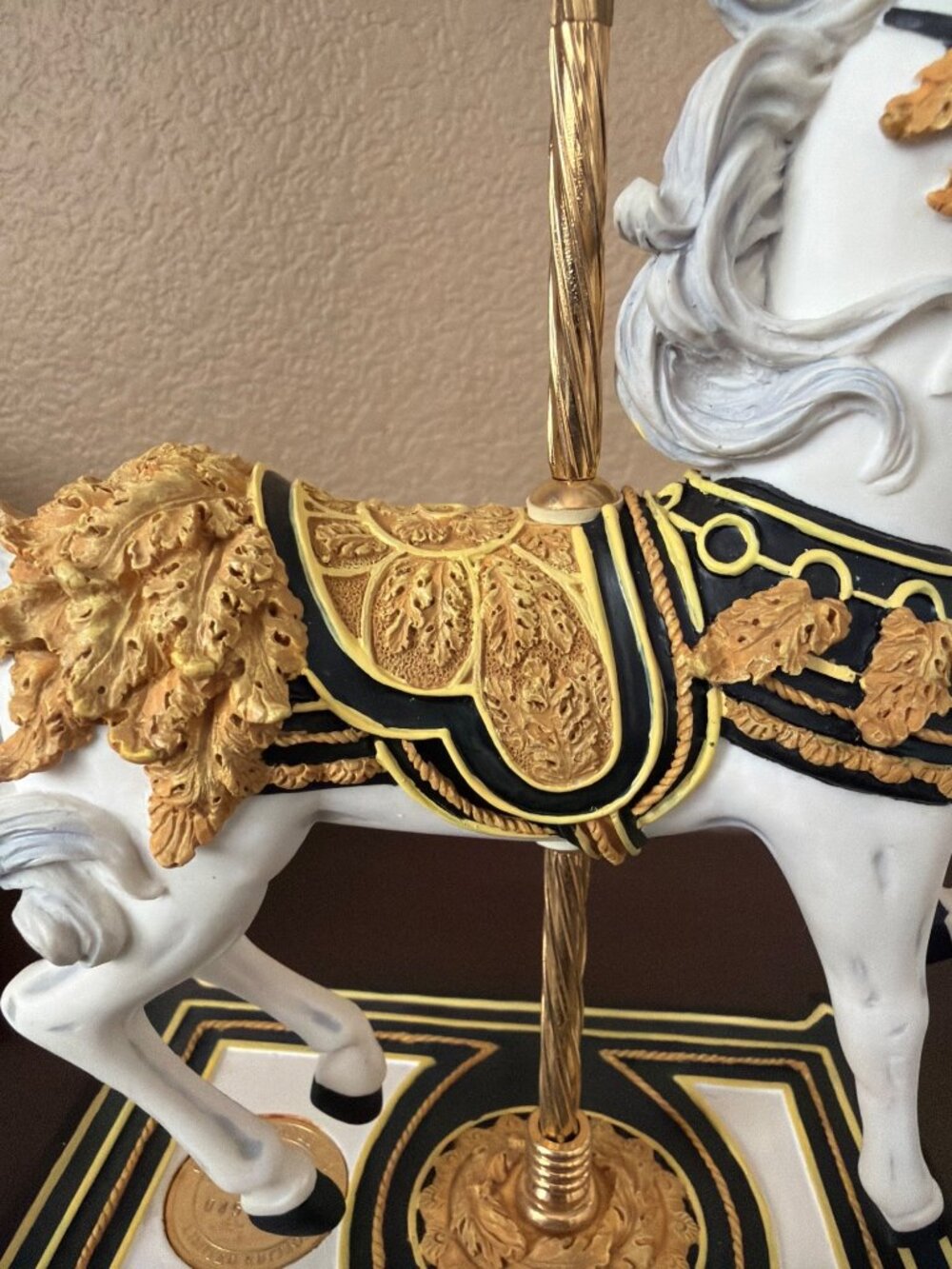 San Francisco Music Box Arabesque Carousel Horse Ltd Ed Wind Beneath Wings w/Box - Picture 11 of 17